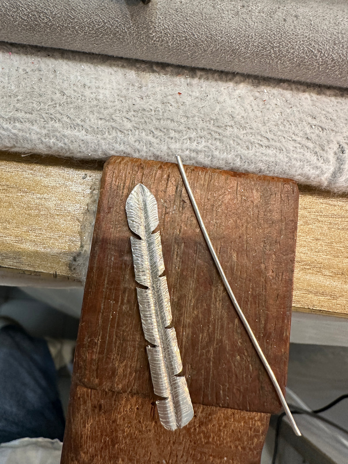 Silver Feather ring