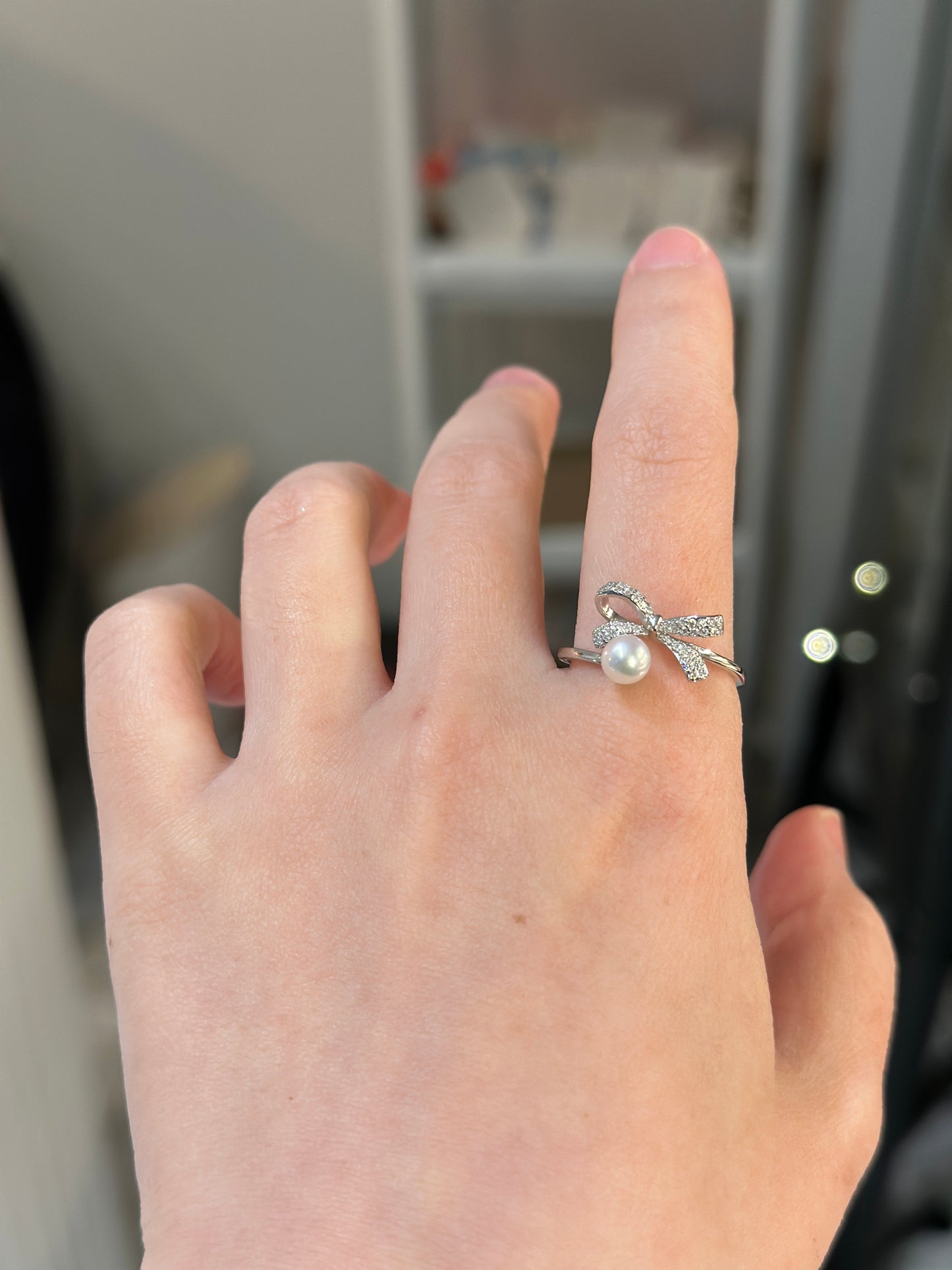 Princess pearl ring