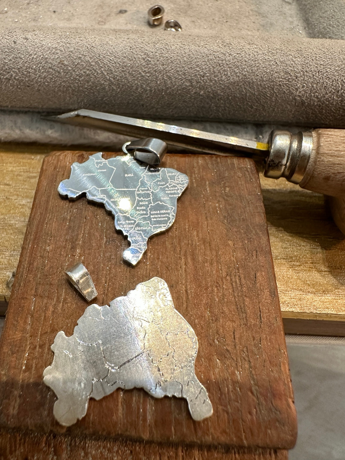 Custom Heritage Map Pendant