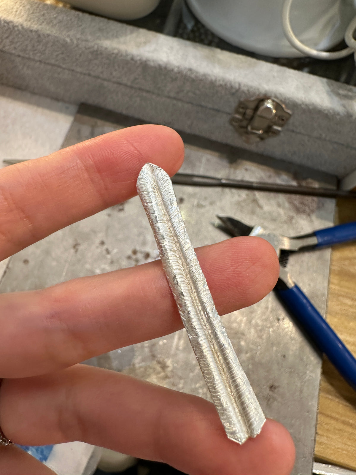 Silver Feather ring