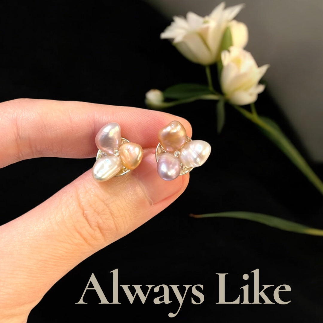 Three petals earring