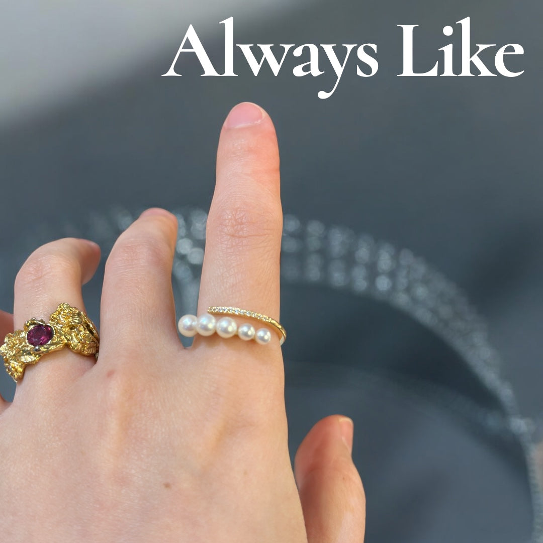 Princess pearl ring