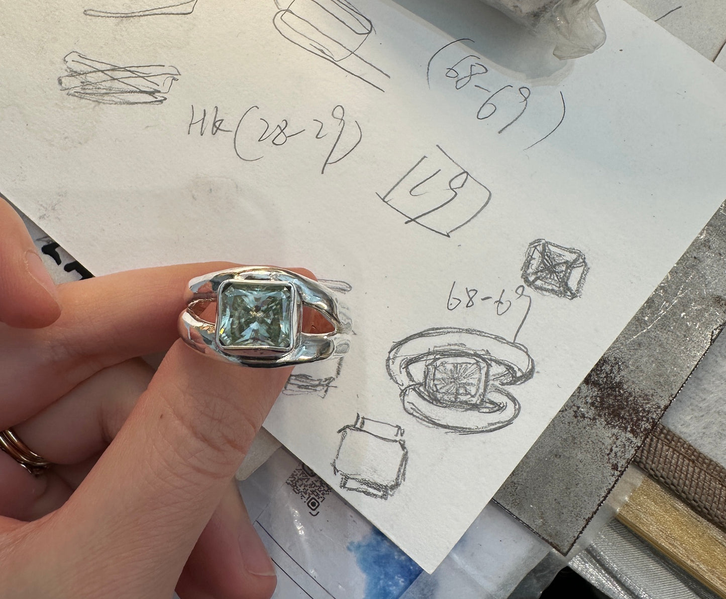 Custom Natural Diamond Ring