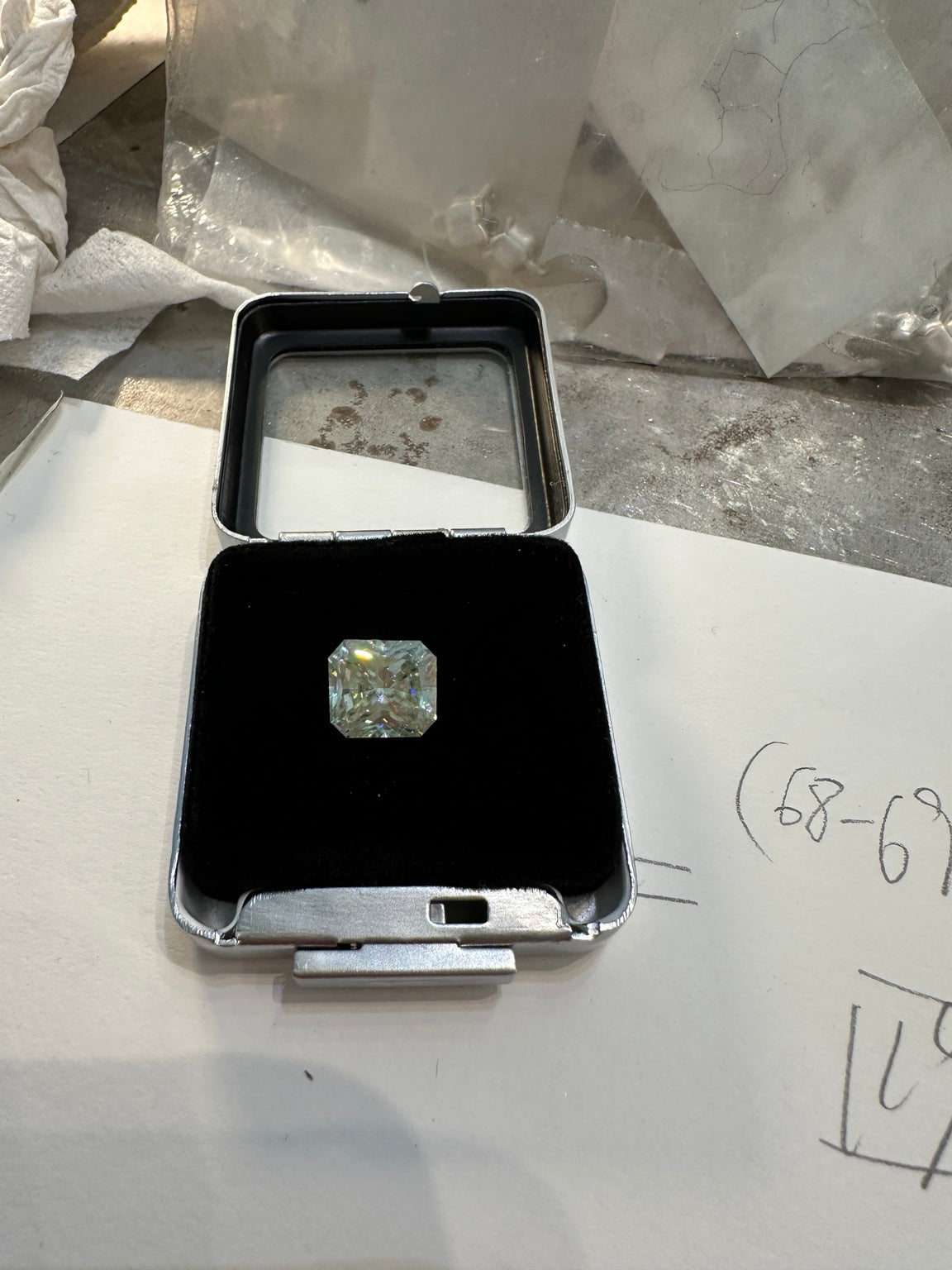 Customer supplied natural diamond before setting